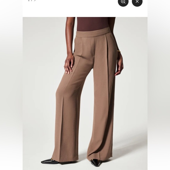 NWT Spanx Crepe Pleated Trouser - Picture 4 of 12